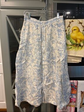 Laura Ashley Blue Floral Maxi Skirt